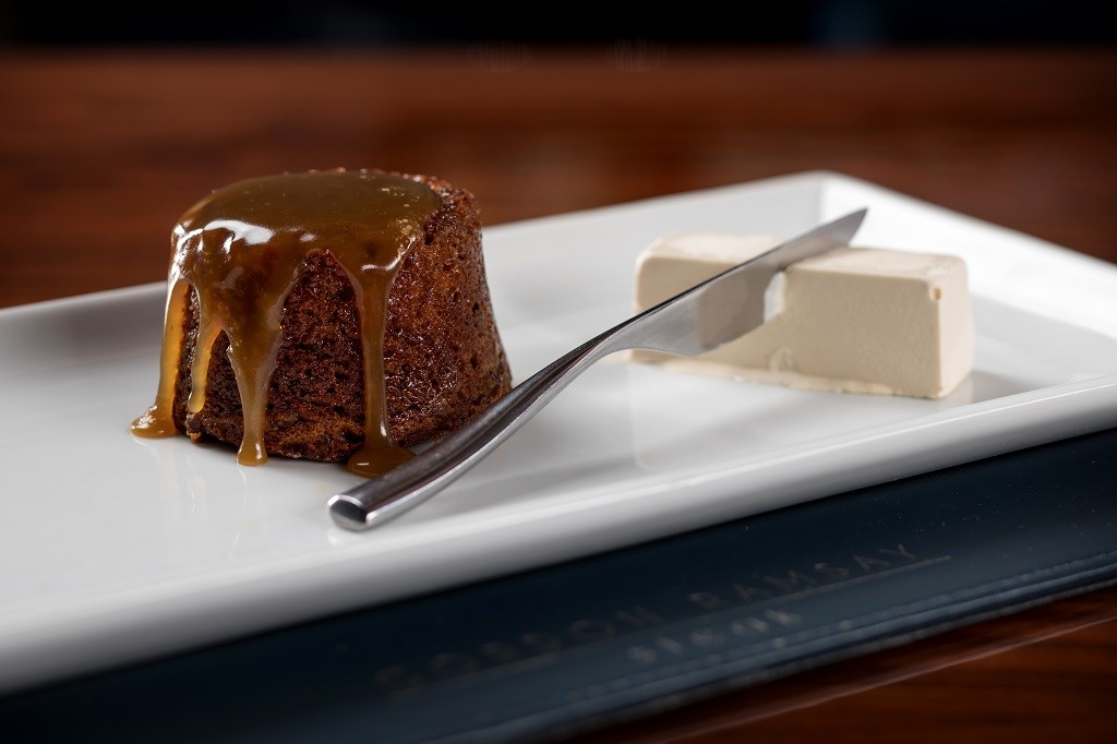 Sticky Toffee Pudding at Gordon Ramsay Steak